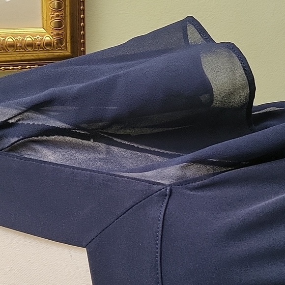 Calvin Klein new with tags blouse navy - Picture 2 of 3